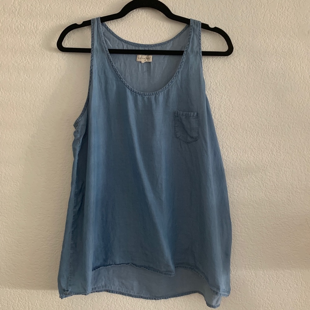 Madison Jules Denim Top
